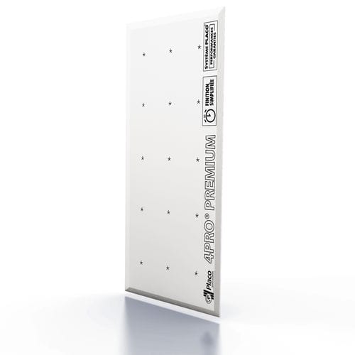 Dekor-Gipsplatte - 4PRO® PREMIUM 13 - Placoplatre - rechteckig / Euroklasse A2 / für Trennwand