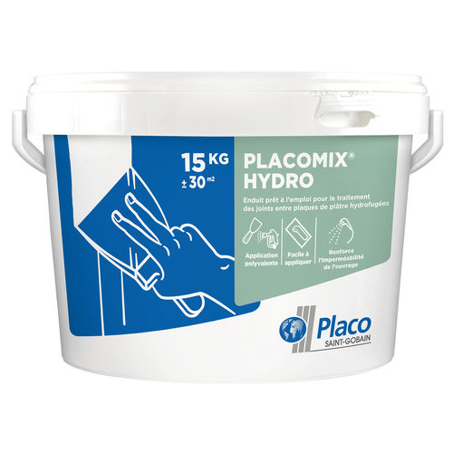 Putz für Verfugung - PLACOMIX® HYDRO - Placoplatre - für den Innenraum / für Feuchträume / Gips