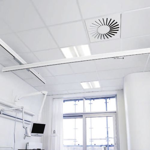 Gips-Zwischendecke - GYPREX® ASEPTA A 60/120 - Placoplatre - aus Fliesen / wasserabweisend / Dekor