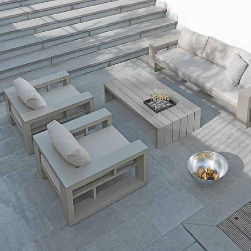 Moderner Sessel - EVERGLADES - BOREK parasols | outdoorfurniture - wasserbeständiges Gewebe / Aluminium / mit abnehmbarem Kissen