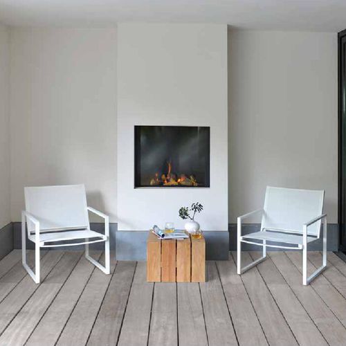 Moderner Sessel - JACA - BOREK parasols | outdoorfurniture - Textilene / Aluminium / weiß