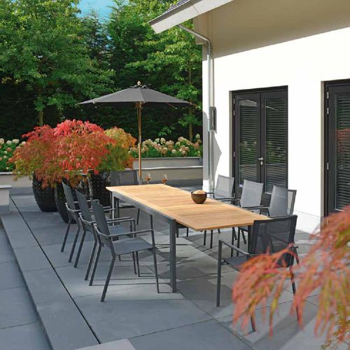 Moderner Stuhl - SORIA - BOREK parasols | outdoorfurniture - für Garten / Batyline® / Gestell aus rostfreiem Edelstahl