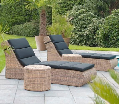 Moderne Sonnenliege - BALI - BOREK parasols | outdoorfurniture - Sunbrella® / Synthetikfaser / für Garten