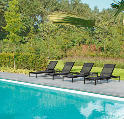 Moderne Sonnenliege - IBIZA - BOREK parasols | outdoorfurniture - Batyline® / Aluminium / für Garten