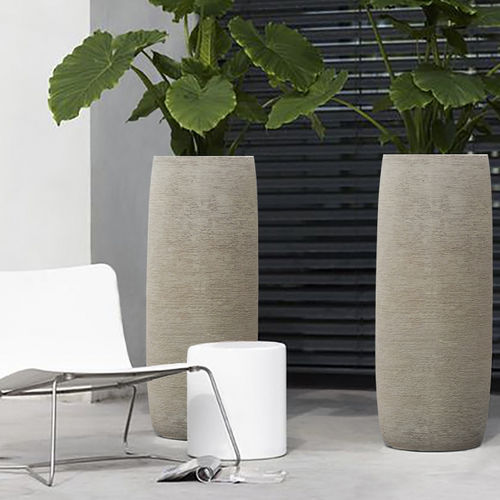 Verbundwerkstoff-Pflanzkübel - TERRA - Jardinico - rund / modern / für Gewerbegebrauch