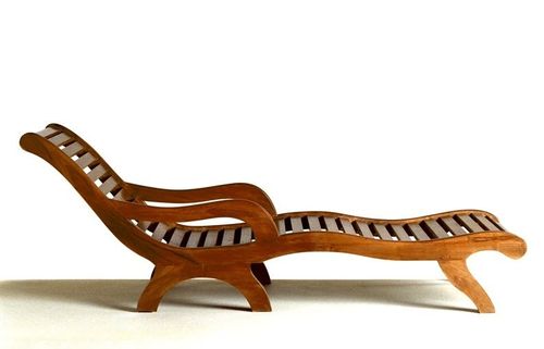 Moderne Sonnenliege - FCR CAM PTT  - MATAHATI - Holz / outdoor