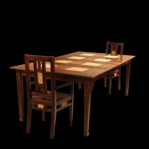 Klassischer Esstisch - FTA HP DINEX  - MATAHATI - Holz / quadratisch / für Privatgebrauch