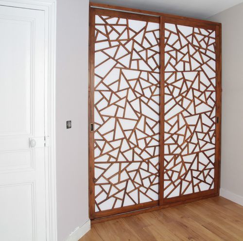 Klassischer Kleiderschrank - FAR CHI PENSM  - MATAHATI - Holz / mit Schiebetür