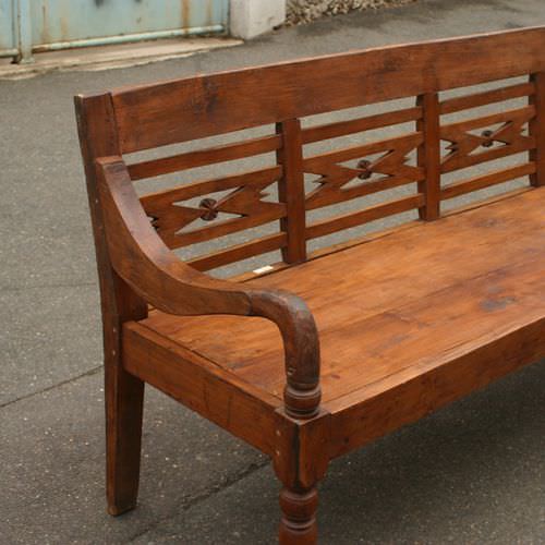 Klassische Bank für den öffentlichen Raum - FBE COL 3584  - MATAHATI - Holz / mit Rückenlehne