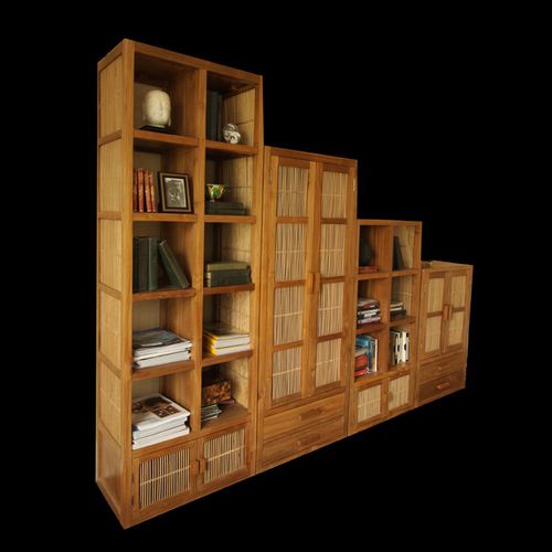 Klassisches Bücherregal - FAR RB ESCSM  - MATAHATI - Teakholz / Bambus