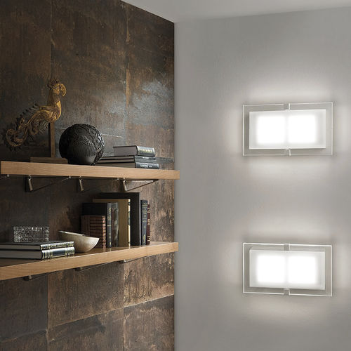 Moderne Wandleuchte - SQUARE LED 2041/ A1-A-PL30 - BRAGA F.LLI s.n.c. - für den Innenraum / Metall / rechteckig