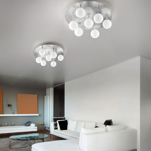 Moderne Deckenleuchte - SFERA - BRAGA F.LLI s.n.c. - rund / Glas / LED