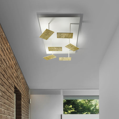 Moderne Deckenleuchte - TIME 2107/PL 40-50-80 - BRAGA F.LLI s.n.c. - rechteckig / Metall / LED