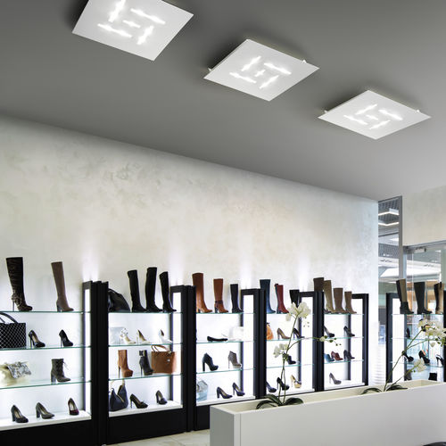 Moderne Deckenleuchte - PATTERN 2095/PL 36 - BRAGA F.LLI s.n.c. - rechteckig / Metall / LED