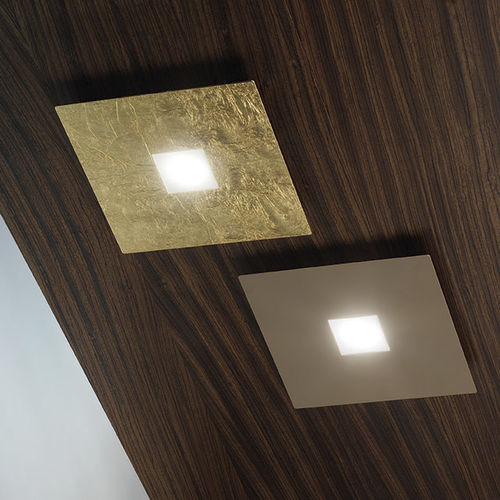 Moderne Deckenleuchte - DESK 2071/PL27/13 - BRAGA F.LLI s.n.c. - quadratisch / Metall / LED