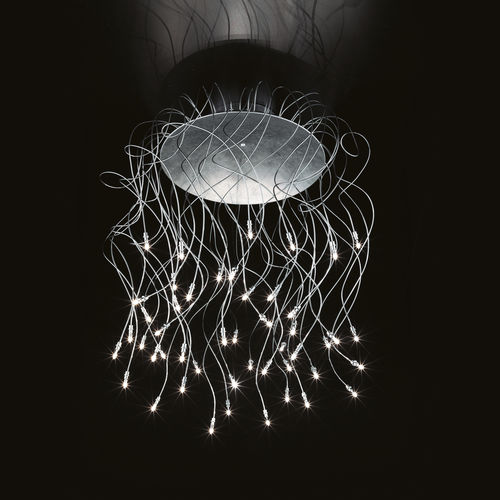 Deckenleuchte / originelles Design - VESTA 541/PL48 - BRAGA F.LLI s.n.c. - rund / aus verchromtem Metall / Halogen
