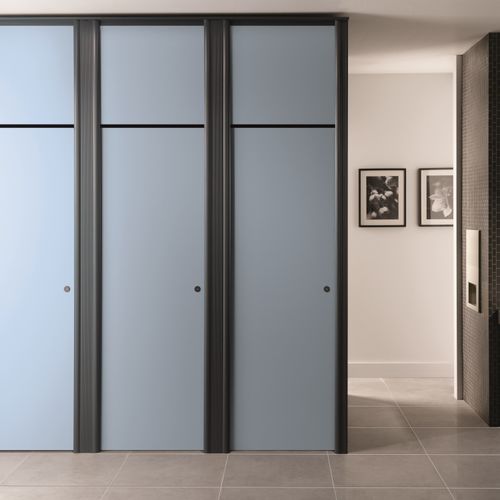 HPL-Sanitärkabine - CENTURION FULL HEIGHT - Venesta - Aluminium / für Toiletten / für öffentliche Einrichtungen