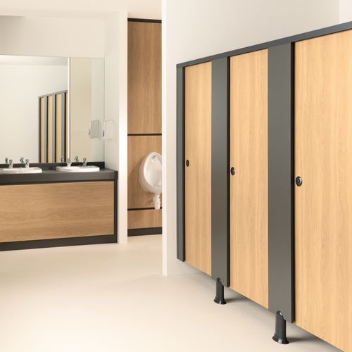 Laminat-Sanitärkabine - EXPRESS - Venesta - für Toiletten / für öffentliche Einrichtungen