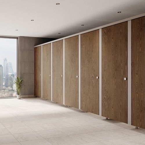 HPL-Sanitärkabine - Sahara - Venesta - Glas / MDF / Aluminium