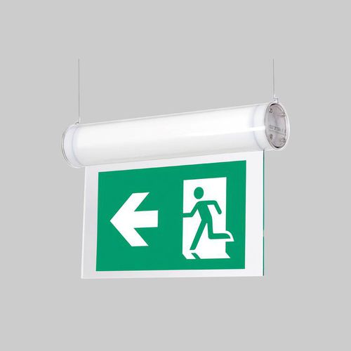 Hängende Notbeleuchtung - EME - Climar, S.A. - rechteckig / LED / Polycarbonat