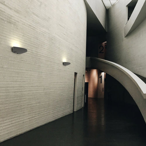 Moderne Wandleuchte - ENSO QUART - ASD Lighting - für Außenbereich / Aluminium / halbrund