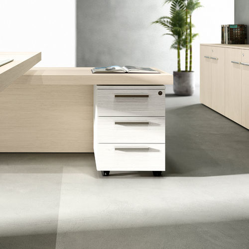 Holz-Schreibtischcontainer - CHARISMA 4.0 - Styloffice S.p.a. - mit 3 Schubladen / mit Schlüssel