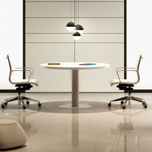 Moderner Besprechungstisch - SEDICINONI S2 LUX - Styloffice S.p.a. - Holz / Aluminium / Chrom