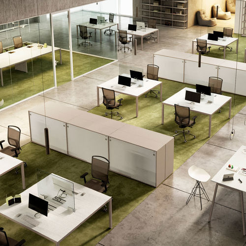 Schreibtisch für Open Space - KAY4 O - Styloffice S.p.a. - bodenstehend / für 2 Personen / für mehrere Personen