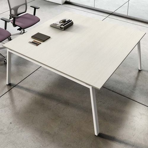 Moderner Besprechungstisch - SEDICINONI S3 - Styloffice S.p.a. - Holz / Aluminium / Gestell aus Metall