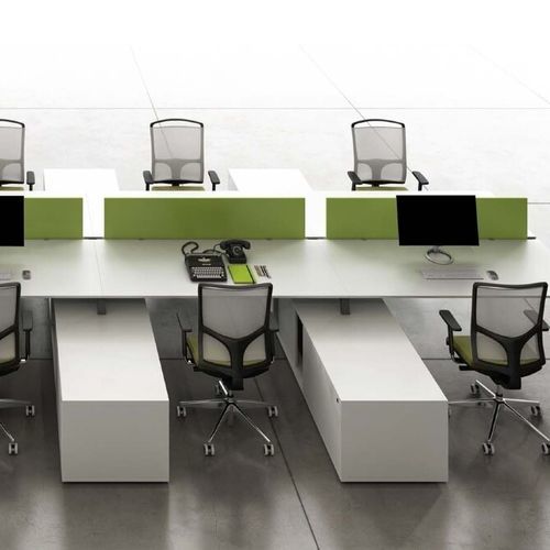 Tisch-Bürotrennwand - SEDICINONI S3 - Styloffice S.p.a. - Laminat / Aluminium / modulierbar