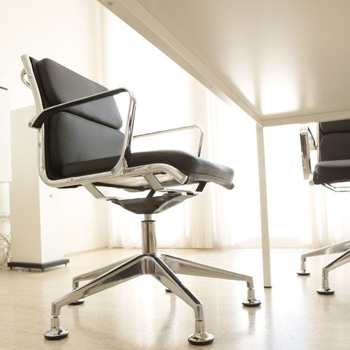 Moderner Besucherstuhl - Styloffice S.p.a. - für den Innenraum / Leder / Metall