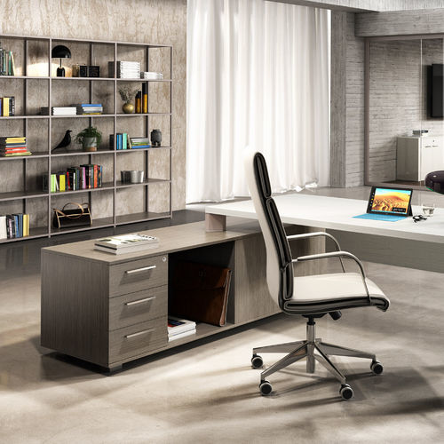 Moderner Schreibtisch - XENO MANAGER - Styloffice S.p.a. - Holz / Metall / mit Gestell aus Paneelen