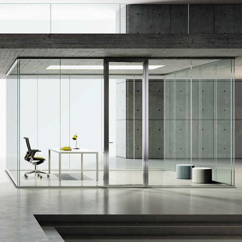 Festinstallierte Trennwand - SILENT - Styloffice S.p.a. - Glas / für professionellen Einsatz / für industrielle Nutzung