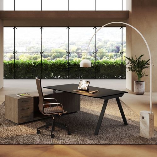 Chefschreibtisch - NATIVA - Styloffice S.p.a. - bodenstehend / modern / Holz