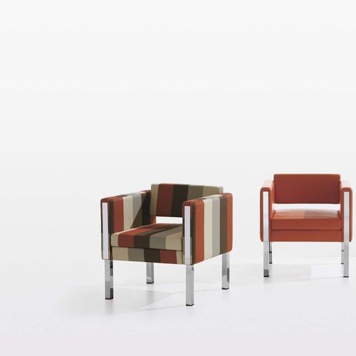 Moderner Sessel - LOUNGE - Styloffice S.p.a. - Stoff / Metall / braun
