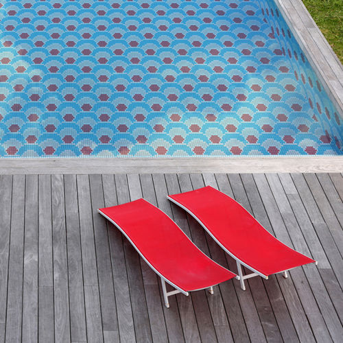 Glasmosaikfliese - NORTH PACIFIC : JAPAN – PATTERN OSAKA RED - Hisbalit - Hochglanz / für den Innenraum / für Pool