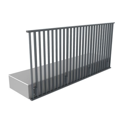 Aluminium-Geländer - TULIPAN - PESPA ALUMIN - mit Stangen / für Außenbereich / für Treppen