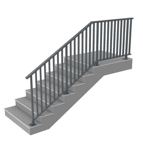 Aluminium-Geländer - TULIPAN - PESPA ALUMIN - mit Stangen / für Außenbereich / für Treppen