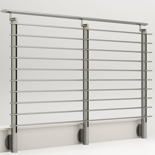 Aluminium-Geländer - MARGARITA - PESPA ALUMIN - mit Stangen / für Außenbereich / für den Innenraum