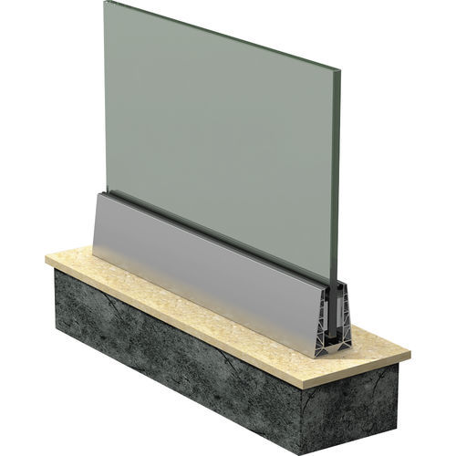 Rahmenloses Geländer - IRIS B7 - PESPA ALUMIN - Aluminium / Glasplatten / für Außenbereich