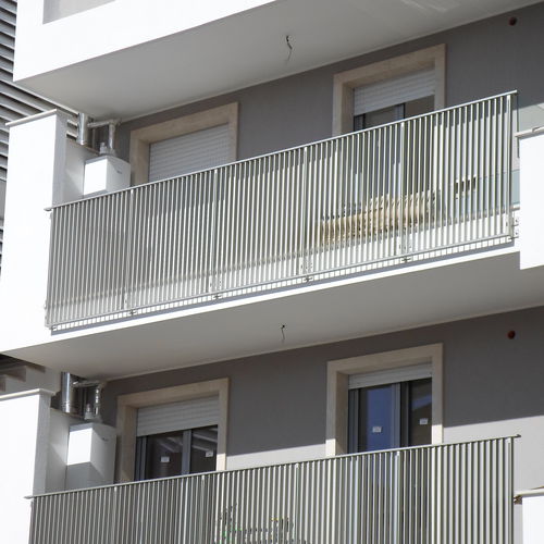 Aluminium-Geländer - TULIPAN - PESPA ALUMIN - mit Stangen / für Außenbereich / für Balkon