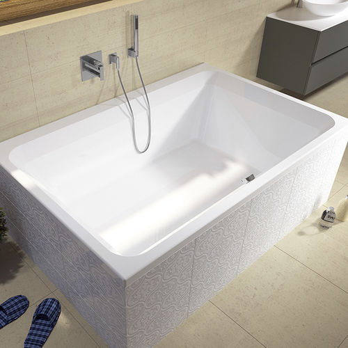 Acryl-Badewanne - CASTELLO - RIHO - doppelt / Massage / weiß