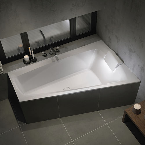 Badewanne für Eckeinbau - STILL SMART - RIHO - Acryl / Massage / weiß