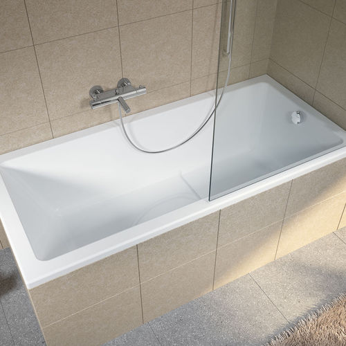 Acryl-Badewanne - LUSSO PLUS - RIHO - Massage / weiß