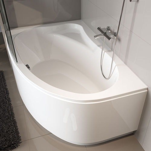 Badewanne für Eckeinbau - LYRA - RIHO - Acryl / Massage / weiß