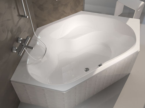 Badewanne für Eckeinbau - WINNIPEG - RIHO - Acryl / Massage / weiß