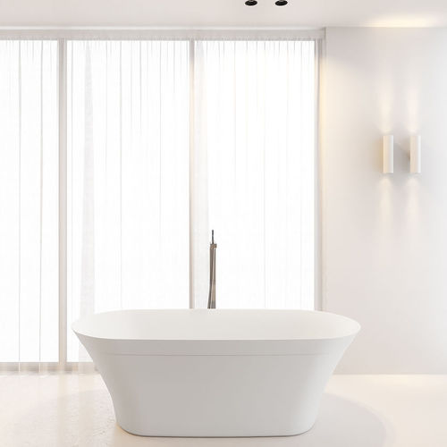 Ovale Badewanne - BARCA - RIHO - rund / freistehend / Mineralwerkstoff