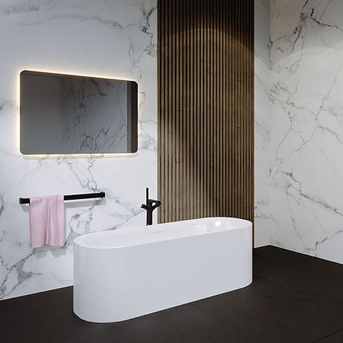 Ovale Badewanne - DEVOTION - RIHO - freistehend / Acryl / modern