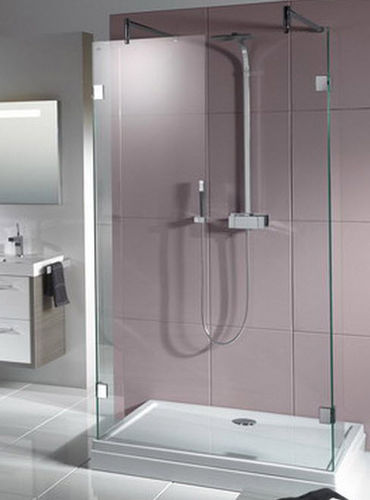 Festinstallierte Duschwand - SCANDIC S202 - RIHO - Hartglas / rahmenlos