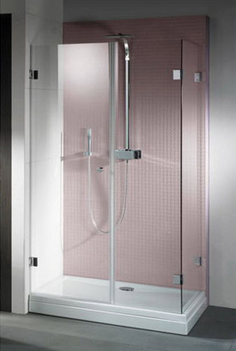 Einflügelige Duschwand - SCANDIC M204 - RIHO - für Eckeinbau / Hartglas / rahmenlos